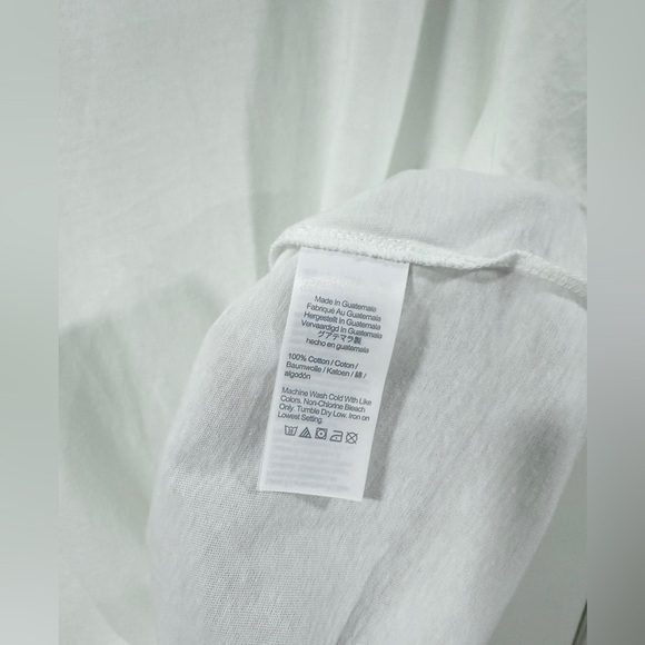 J.Crew Men’s Washed Cotton White Crewneck T-Shirt Size Large NWT Classic Fit - Picture 10 of 10